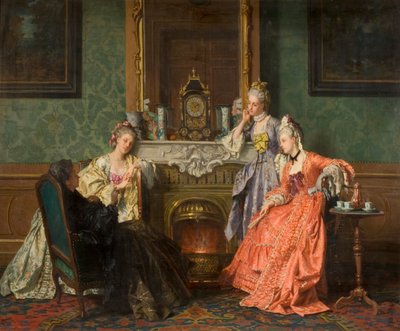 Afternoon tea, 1879 by Jean Carolus